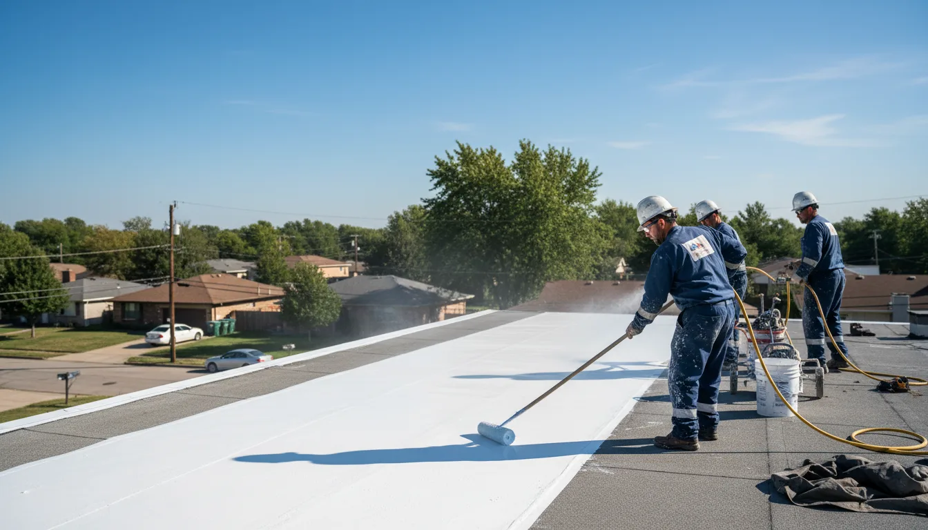 Commercial roof coating in Randolph, TX near me